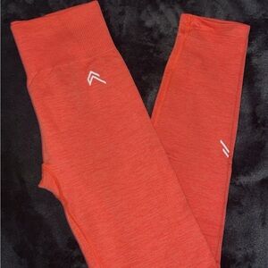 Oner active classic seamless leggings- coral orange